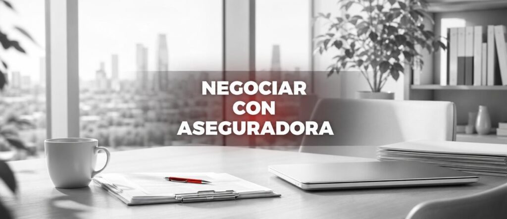 negociar aseguradora accidente tráfico